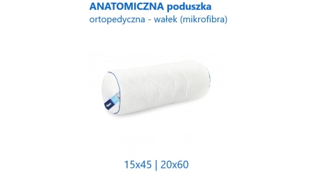 Anatomiczna poduszka wałek mikrofibra AMZ