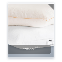 COTTON biała poduszka gładka antyalergiczna AMZ