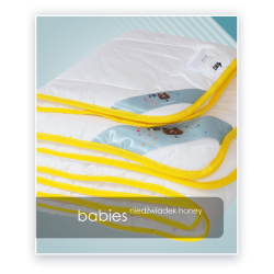 Babies antyalergiczny komplet dziecięcy NIEDZWIADEK Honey kołdra i poduszka