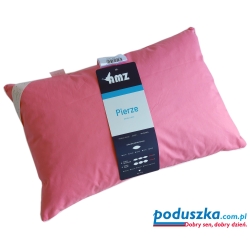 Poduszka różowa Pierze AMZ