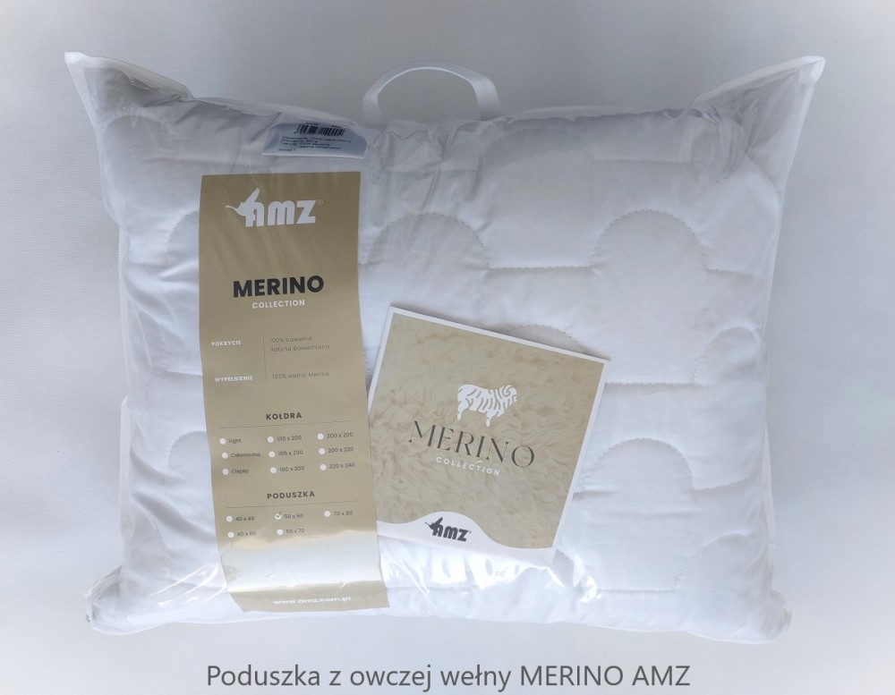 poduszka z owczej wełny MERINO AMZ