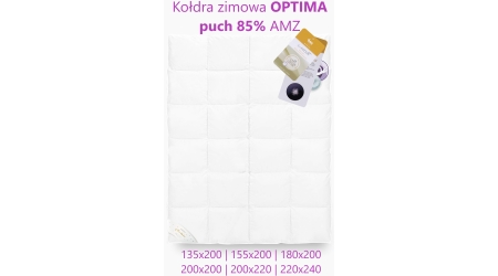 Zimowa puchowa kołdra Optima AMZ