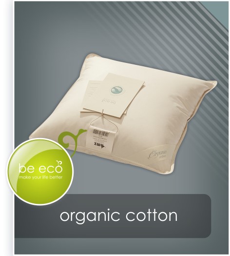 Poduszka Organic Cotton puch 90%