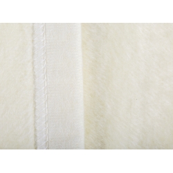 Pled biały bawelna Biederlack Pure Cotton