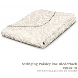 Pled Swinging Paisley 150x200 Biederlack