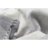 Szaro-biały pled PLEASANT Grey z kaszmiru i wełny owczej