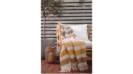Pled kaszmirowy Stripes Terra BIEDERLACK