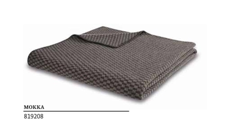 Pled naturalny wełniany merino Mokka 150x200 Biederlack