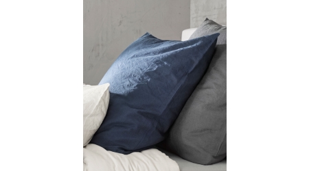 Naturalna pościel granatowa len bawełna Provence Navy 6544