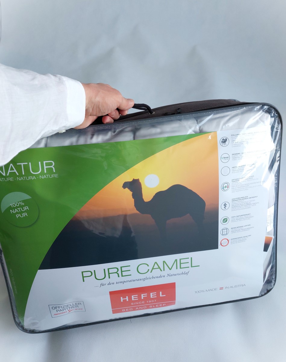 koldra z welny welblada pure camel hefel caloroczna