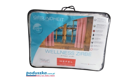Uniwersalna kołdra Wellness Zirbe sosnowe płatki + wełna