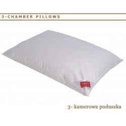 Poduszka Gold 3 komorowa puch pierze HEFEL