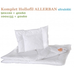 Komplet Hollofil ALLERBAN ultralekki (kołdra + poduszka) POLDAUN