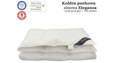Puchowa zimowa kołdra Eleganza