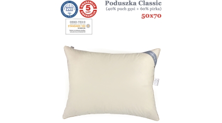 Poduszka z puchem gęsi 50x70