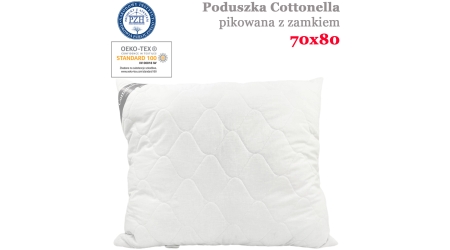 Poduszka Cottonella POLDAUN 70x80 (pikowana z zamkiem)