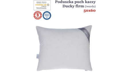 Poduszka twarda z puchem kaczy Ducky 50x60