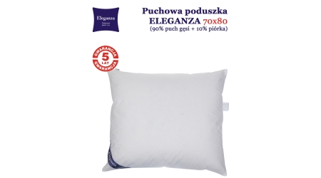 Poduszka puchowa 70x80 POLDAUN