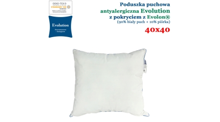 Poduszka puchowa antyalergiczna Evolution POLDAUN 40x40