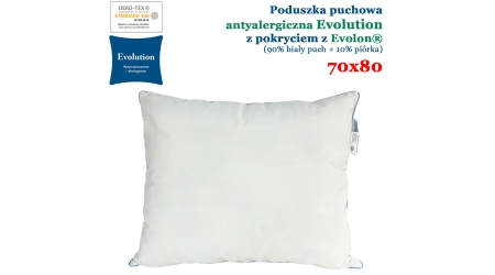Antyalergiczna poduszka puchowa Evolution 70x80