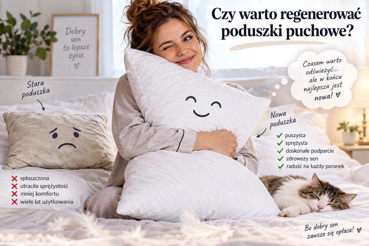 czy warto regenerować poduszki puchowe