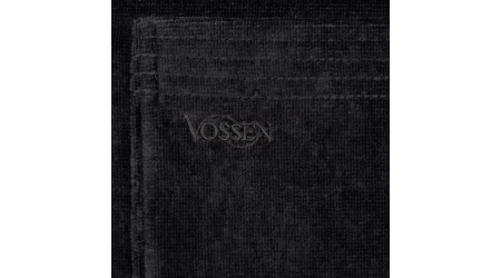 Czarny Vossen szlafrok bawełna
